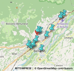 Mappa Via Pietro Trois, 32100 Belluno BL, Italia (1.57769)
