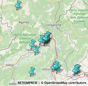 Mappa Via Pietro Trois, 32100 Belluno BL, Italia (13.57056)