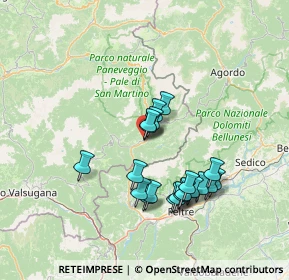 Mappa Via fol, 38050 Mezzano TN, Italia (12.599)