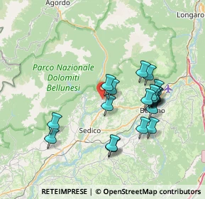 Mappa Via Masiere, 32037 Sospirolo BL, Italia (6.82368)