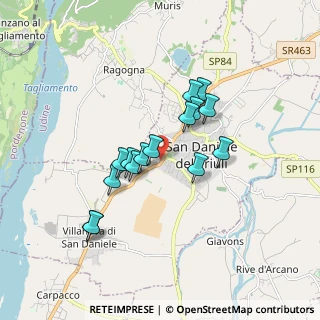 Mappa Via Arch. Ermes Midena, 33038 San Daniele del Friuli UD, Italia (1.40667)