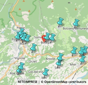 Mappa Via Bolago, 32036 Sedico BL, Italia (2.352)