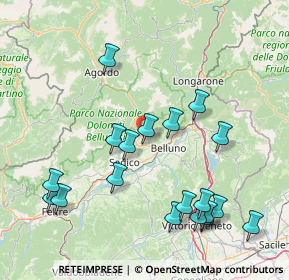 Mappa Via Bolago, 32036 Sedico BL, Italia (17.59579)