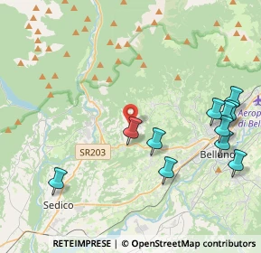 Mappa Via Bolago, 32036 Sedico BL, Italia (4.74455)