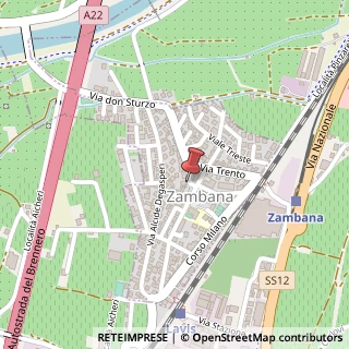 Mappa Piazza SS. Filippo e Giacomo, 4, 38010 Zambana, Trento (Trentino-Alto Adige)