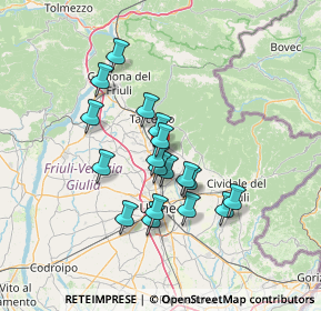 Mappa 33010 Reana del Rojale UD, Italia (11.29667)