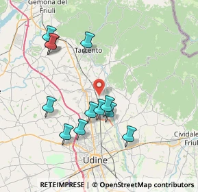 Mappa 33010 Reana del Rojale UD, Italia (7.46)