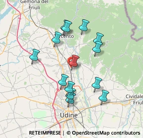 Mappa 33010 Reana del Rojale UD, Italia (6.66286)