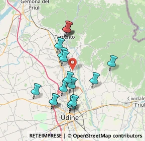 Mappa 33010 Reana del Rojale UD, Italia (6.76471)