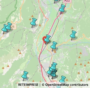 Mappa Via A. Degasperi, 38010 Zambana TN, Italia (6.055)