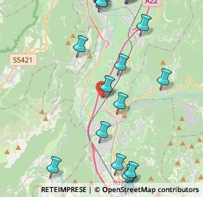 Mappa Via A. Degasperi, 38010 Zambana TN, Italia (5.56)