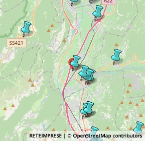 Mappa Via A. Degasperi, 38010 Zambana TN, Italia (5.74278)