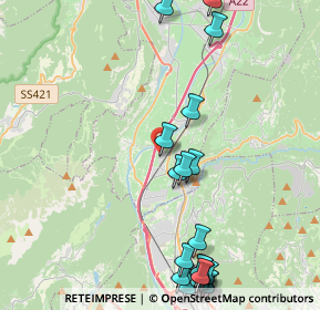 Mappa Via A. Degasperi, 38010 Zambana TN, Italia (5.352)