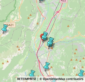 Mappa Via A. Degasperi, 38010 Zambana TN, Italia (5.18)