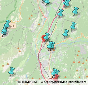 Mappa Via A. Degasperi, 38010 Zambana TN, Italia (5.859)