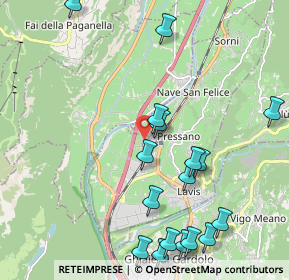 Mappa Via A. Degasperi, 38010 Zambana TN, Italia (2.68684)