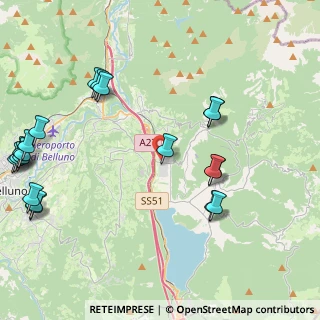 Mappa Viale del Lavoro, 32016 Farra D'Alpago BL, Italia (5.4775)