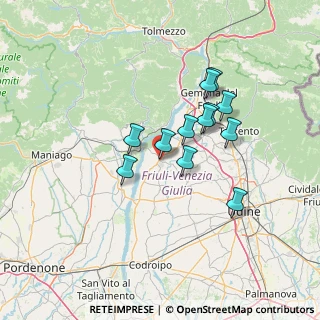 Mappa Via Cesare Battisti, 33038 San Daniele del Friuli UD, Italia (10.79167)