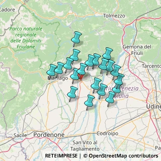 Mappa Via Cecilia Danieli, 33090 Sequals PN, Italia (10.2315)