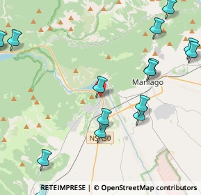 Mappa Piazza Roma, 33086 Montereale Valcellina PN, Italia (6.423)