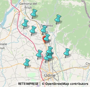 Mappa Via Sant'Antonio, 33019 Tricesimo UD, Italia (6.39583)