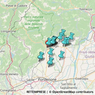 Mappa Via Giuseppe Verdi, 33086 Montereale Valcellina PN, Italia (8.3025)