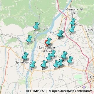 Mappa Piazza Vittorio Emanuele, 33038 San Daniele del Friuli UD, Italia (7.6915)