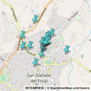 Mappa Via Cavour, 33038 San Daniele del Friuli UD, Italia (0.242)
