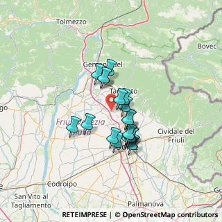 Mappa Via Cellina, 33019 Tricesimo UD, Italia (9.58579)
