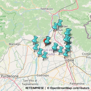 Mappa Via Battisti, 33038 San Daniele del Friuli UD, Italia (11.3525)