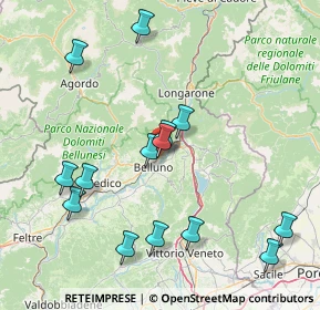 Mappa Via Tiziano Vecellio Angolo, 32100 Belluno BL, Italia (16.71357)