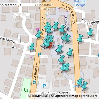 Mappa Piazza Collini, 38086 Pinzolo TN, Italia (0.03462)