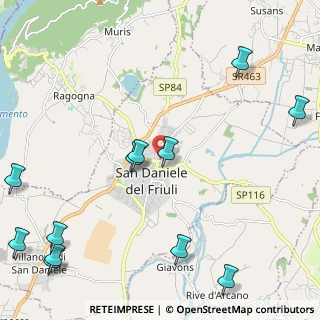Mappa Piazzale 4 Novembre, 33038 San Daniele del Friuli UD, Italia (3.025)