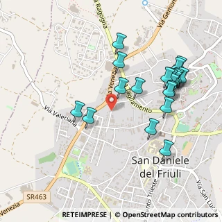 Mappa Via Monte Festa, 33038 San Daniele del Friuli UD, Italia (0.511)
