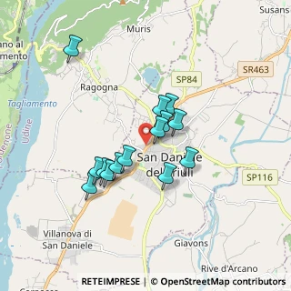 Mappa Via J. Tomadini, 33038 San Daniele del Friuli UD, Italia (1.39286)