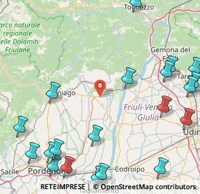 Mappa SP34, 33090 Sequals PN, Italia (24.43)