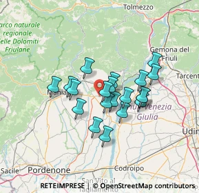 Mappa SP34, 33090 Sequals PN, Italia (10.0935)