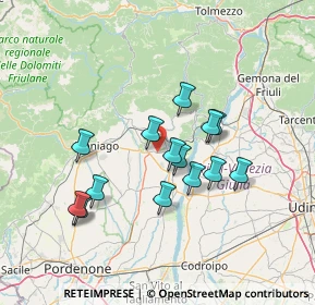Mappa SP34, 33090 Sequals PN, Italia (12.04357)