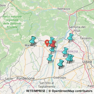 Mappa SP34, 33090 Sequals PN, Italia (12.64917)