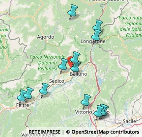 Mappa Via Collungo, 32100 Belluno BL, Italia (17.47)