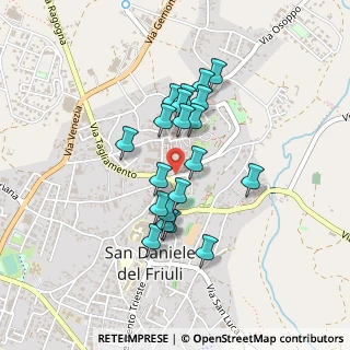 Mappa Via Sottomonte, 33038 San Daniele del Friuli UD, Italia (0.3475)