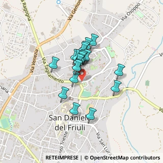 Mappa Via Sottomonte, 33038 San Daniele del Friuli UD, Italia (0.2985)