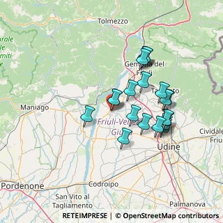 Mappa Via Sottomonte, 33038 San Daniele del Friuli UD, Italia (12.4145)