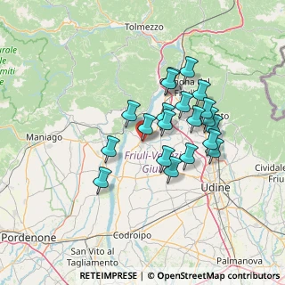 Mappa Via Sottomonte, 33038 San Daniele del Friuli UD, Italia (11.5115)