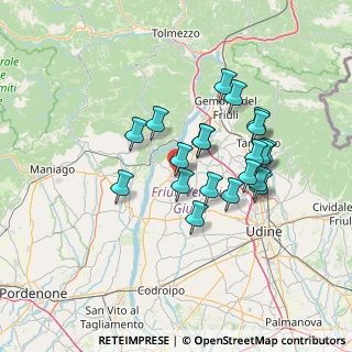 Mappa Via B. Frittaion, 33038 San Daniele del Friuli UD, Italia (11.6835)