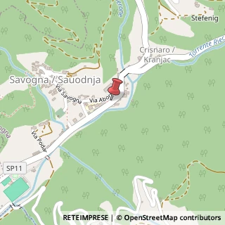 Mappa Via kennedy 43, 33040 Savogna, Udine (Friuli-Venezia Giulia)