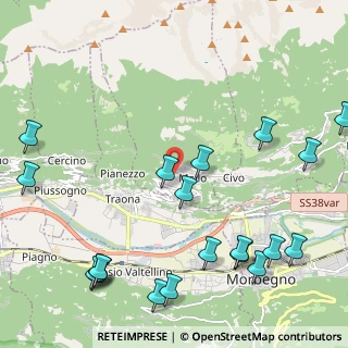 Mappa Via Consiglio, 23010 Mello SO, Italia (2.8785)