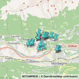 Mappa Via Consiglio, 23010 Mello SO, Italia (1.08737)