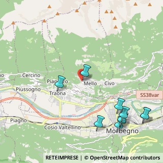 Mappa Via Consiglio, 23010 Mello SO, Italia (2.86182)