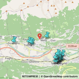 Mappa Via Provinciale, 23010 Mello SO, Italia (2.664)